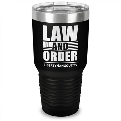 Law And Order Laser Etched Tumbler