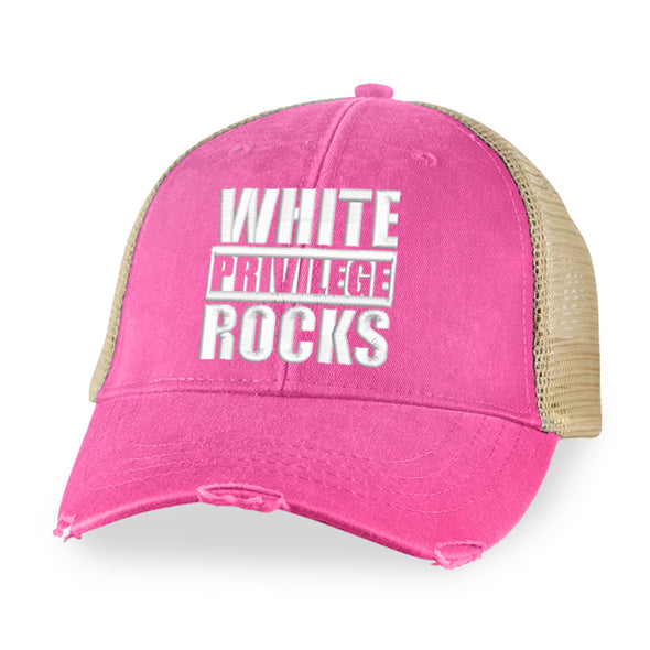 White Privilege Rocks Trucker Hat