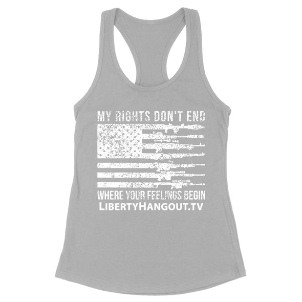 My Rights Don't End Gun Flag Women's Apparel