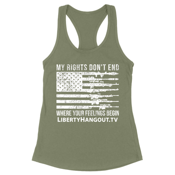 My Rights Don't End Gun Flag Women's Apparel