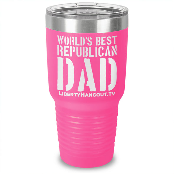 World's Best Republican Dad Laser Etched Tumbler