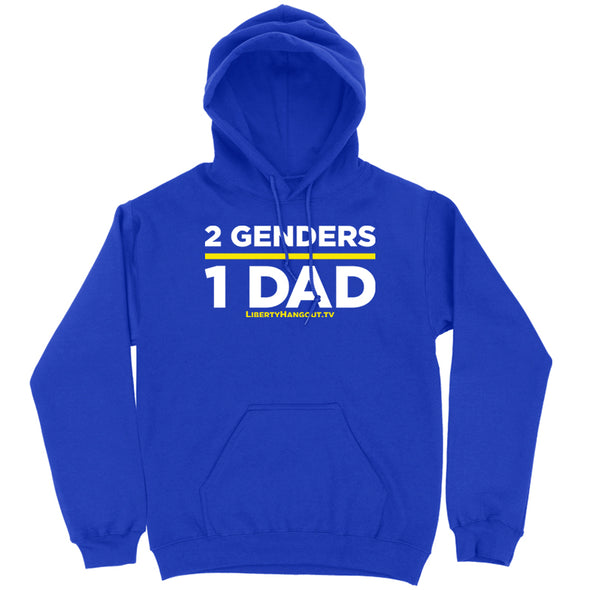 Two Genders One Dad Hoodie