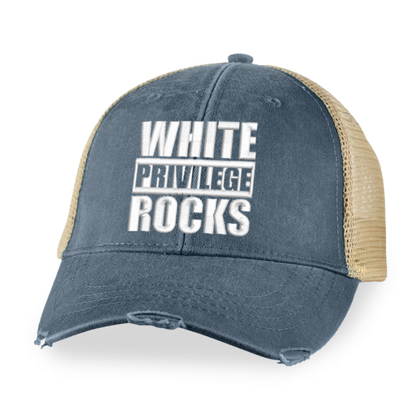 White Privilege Rocks Trucker Hat