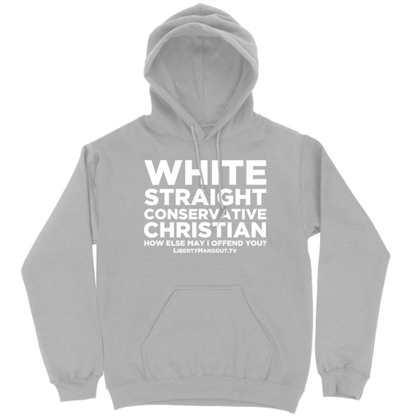 White Straight Conservative Christian Hoodie