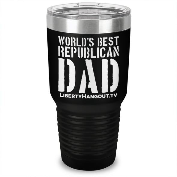 World's Best Republican Dad Laser Etched Tumbler